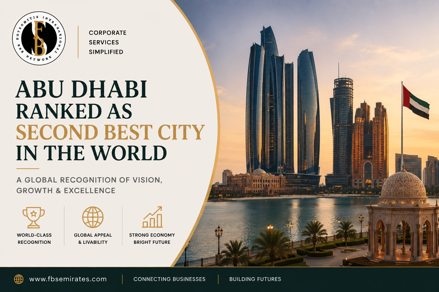 Abu Dhabi is Ranked Second Best City in the World